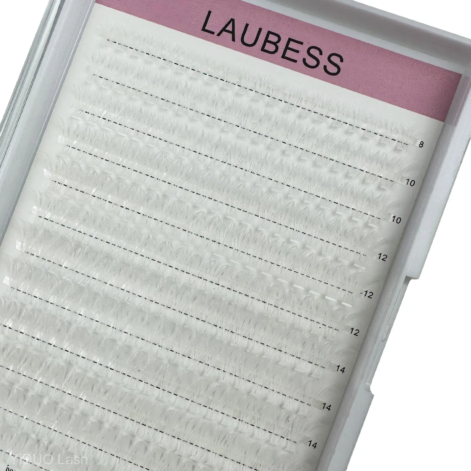 LAUBESS White Colored Lash Clusters