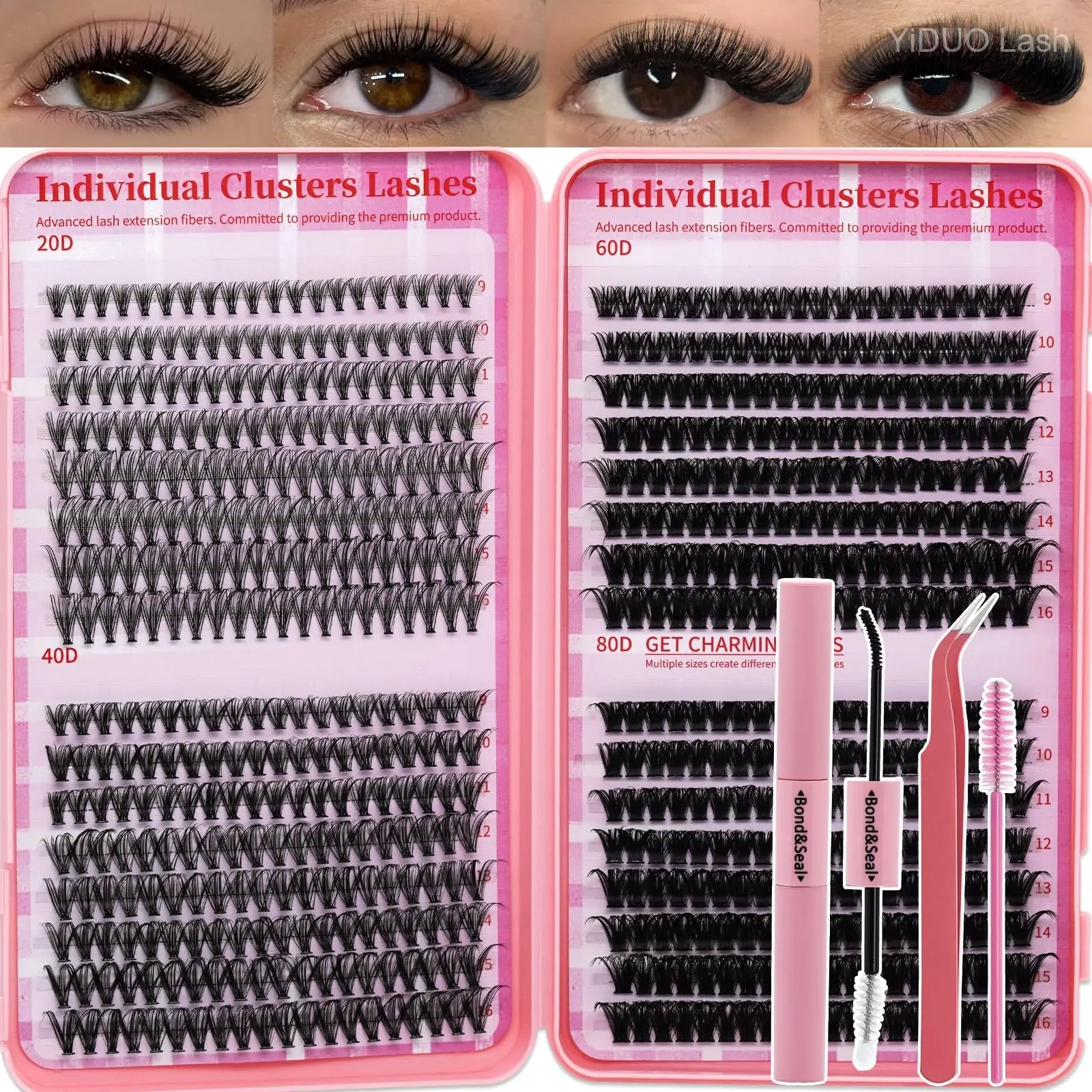 RITALASH 640pc 4-Style Lash Clusters Kit